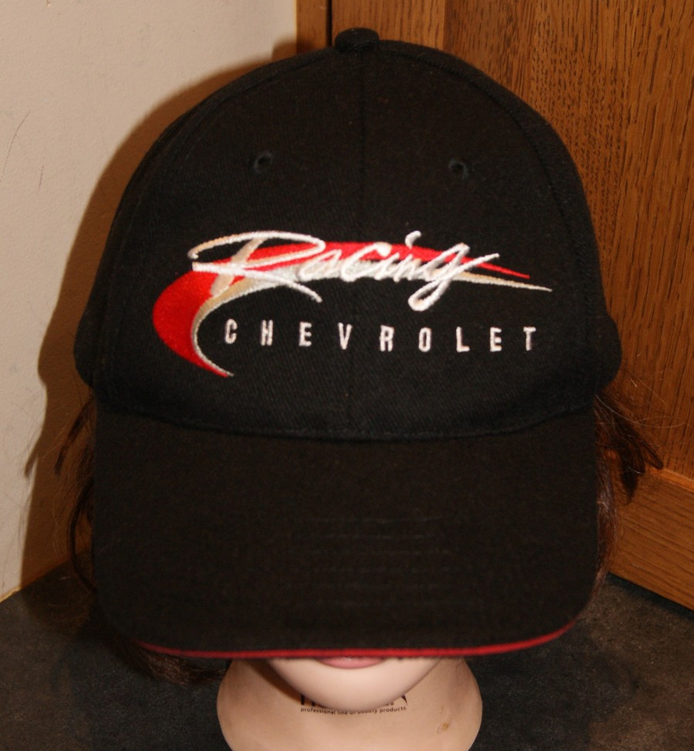 Vintage Chevrolet Chevy Racing Strapback Hat Baseball Cap Chevy Nascar